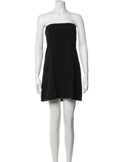 Pre-owned Dissh Strapless Mini Dress In Black