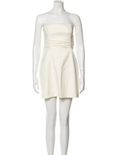 Pre-owned Dissh Strapless Mini Dress W/ Tags In Neutral