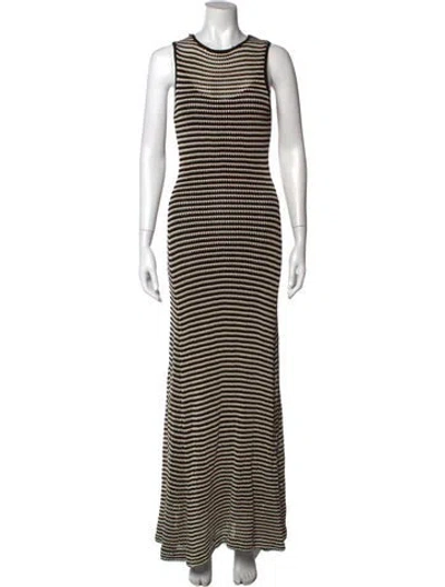 Pre-owned Dissh Striped Long Dress In Multi