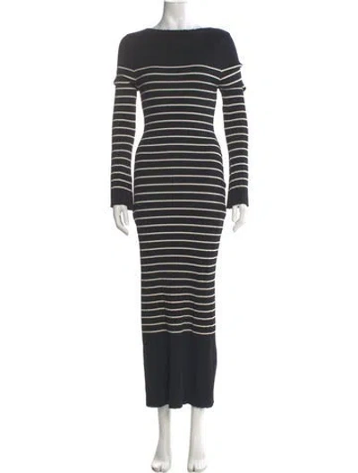 Pre-owned Dissh Striped Long Dress W/ Tags In Gray