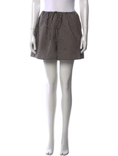 Pre-owned Dissh Striped Mini Shorts In Multicolor