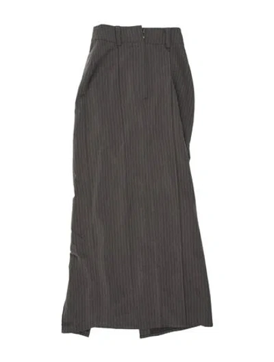 Pre-owned Dissh Striped Mini Skirt In Grey