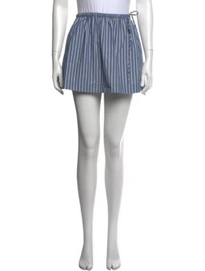 Pre-owned Dissh Striped Mini Skirt W/ Tags In White