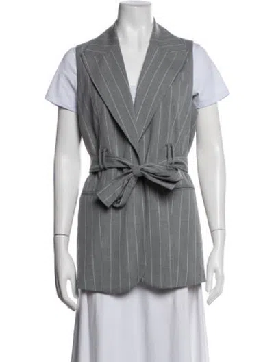 Pre-owned Dissh Striped Vest In Grey
