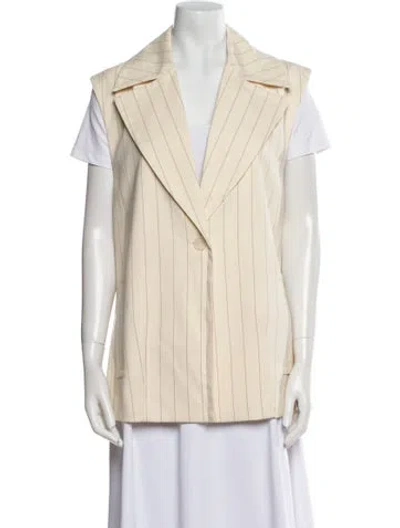 Pre-owned Dissh Striped Vest In Neutral