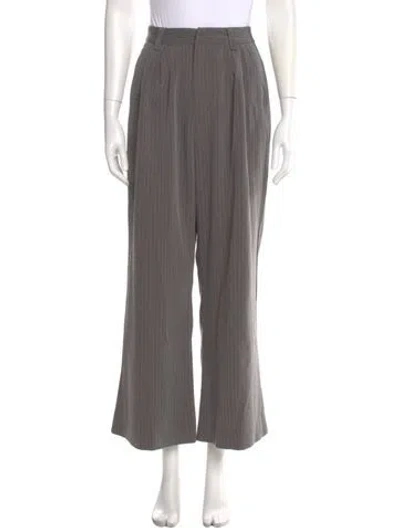 Pre-owned Dissh Striped Wide Leg Pants In Gray
