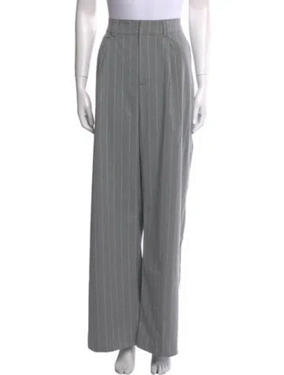 Pre-owned Dissh Striped Wide Leg Pants W/ Tags In Gray