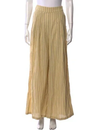 Pre-owned Dissh Striped Wide Leg Pants W/ Tags In Neutrals