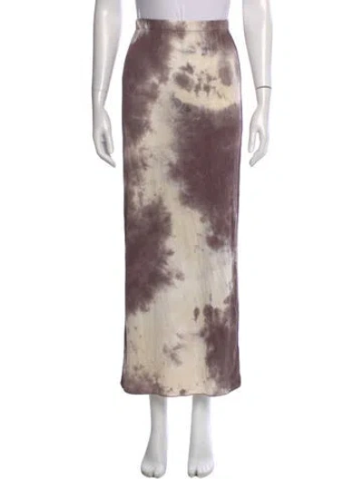 Pre-owned Dissh Tie-dye Print Midi Length Skirt W/ Tags In Neutral
