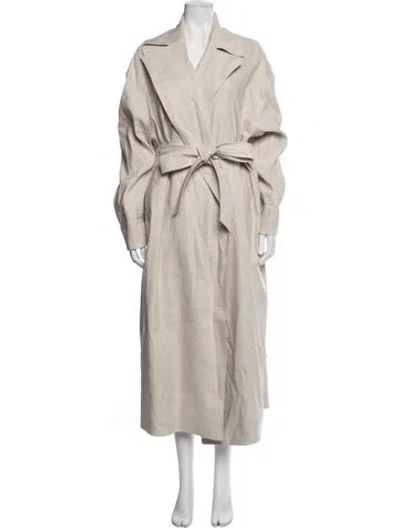 Pre-owned Dissh Trench Coat In Neutrals