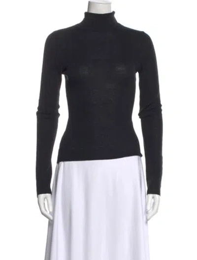 Pre-owned Dissh Turtleneck Long Sleeve Top In Black