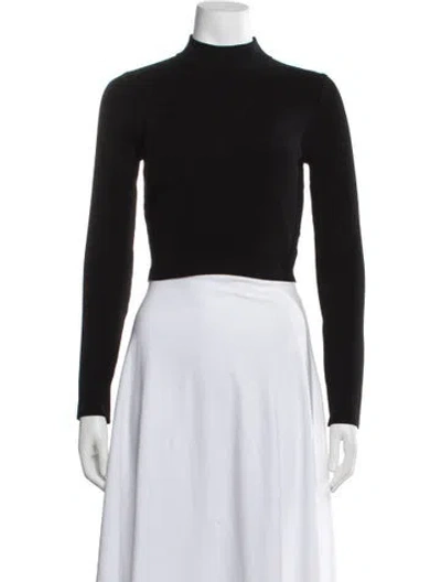 Pre-owned Dissh Turtleneck Long Sleeve Top In Black