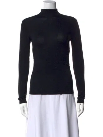 Pre-owned Dissh Turtleneck Long Sleeve Top In Black