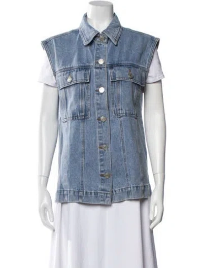 Pre-owned Dissh Vest In Blue