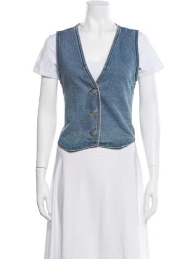 Pre-owned Dissh Vest In Blue