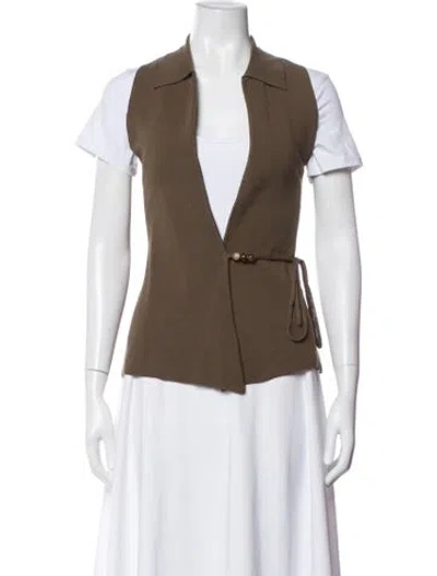 Pre-owned Dissh Vest In Brown