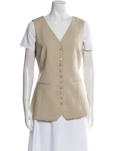 Pre-owned Dissh Vest In Neutral