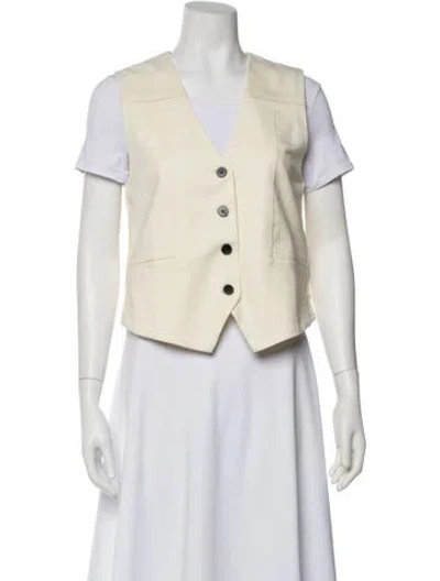 Pre-owned Dissh Vest In Neutral