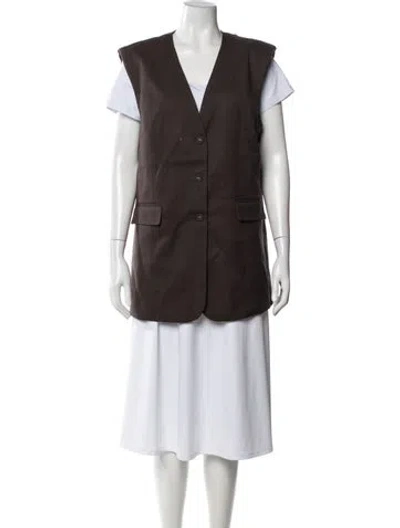 Pre-owned Dissh Vest W/ Tags In Brown