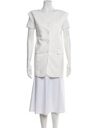 Pre-owned Dissh Vest In White