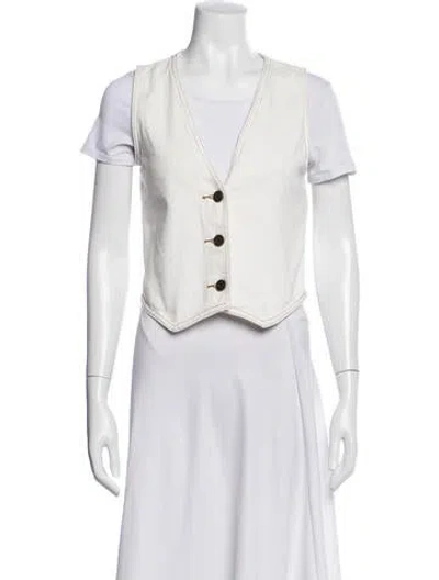 Pre-owned Dissh Vest In White