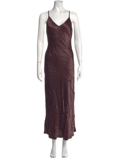 Pre-owned Dissh V-neck Long Dress W/ Tags In Purple