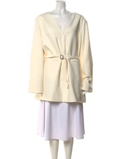 Pre-owned Dissh V-neck Mini Dress In Neutral