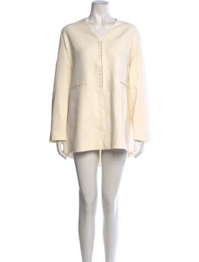 Pre-owned Dissh V-neck Mini Dress W/ Tags In Neutrals