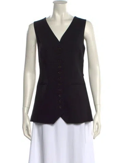 Pre-owned Dissh V-neck Sleeveless Top W/ Tags In Black