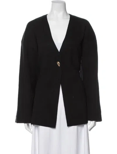 Pre-owned Dissh V-neck Sweater In Black