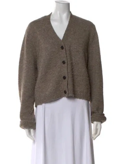 Pre-owned Dissh V-neck Sweater In Brown