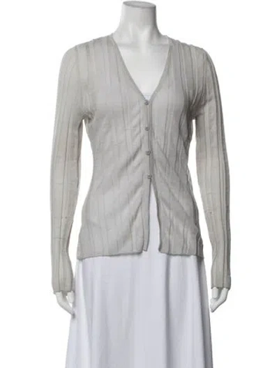Pre-owned Dissh V-neck Sweater In Grey