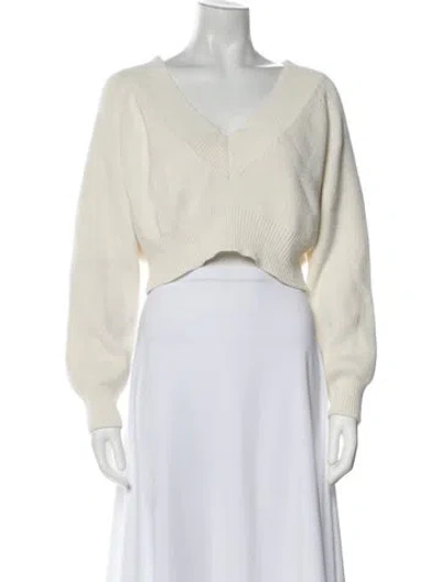 Pre-owned Dissh V-neck Sweater In Neutral
