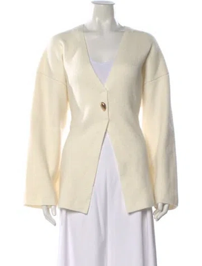Pre-owned Dissh V-neck Sweater In Neutral