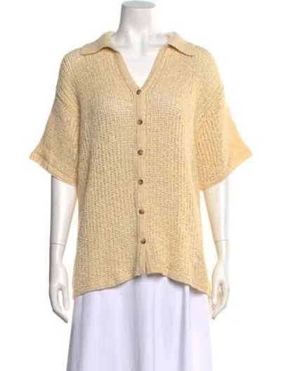 Pre-owned Dissh V-neck Sweater In Neutral
