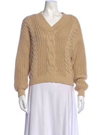 Pre-owned Dissh V-neck Sweater In Neutrals