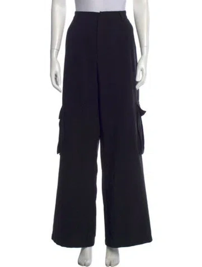 Pre-owned Dissh Wide Leg Pants In Black