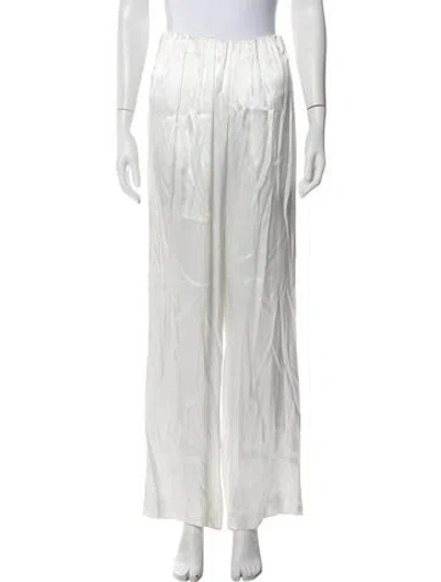 Pre-owned Dissh Wide Leg Pants In White