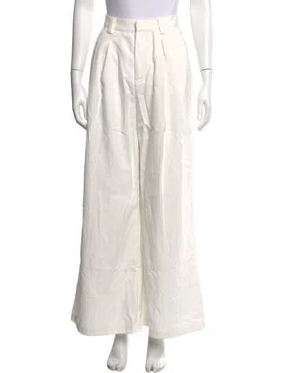 Pre-owned Dissh Wide Leg Pants In White
