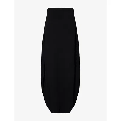 Dissh Womens Alias Cocoon Woven Maxi Dress Black