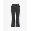 Dissh Womens Black Rinse Noelle Boot-leg Denim Jeans In Black