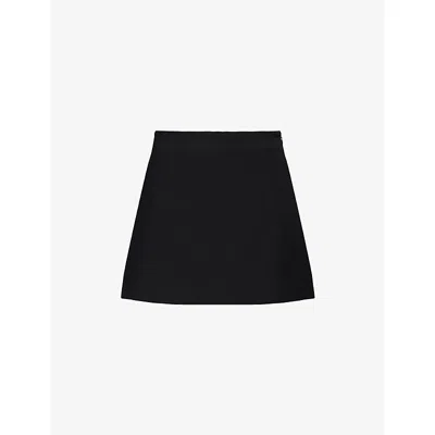 Dissh Womens Rita High-rise Woven Mini Skort Black