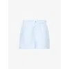 Dissh Womens Rhea Two-slip-pockets Cotton-poplin Shorts Blue In Blue