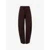 Dissh Womens Paige Straight-leg Wool Knit Trousers Chocolate In Brown
