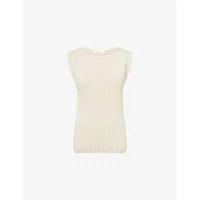 Dissh Womens Sue Cotton-knit Top Clay