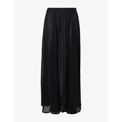 Dissh Womens Coralie Sheer Maxi Skirt Black