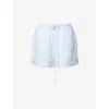 Dissh Womens Cornflower Kai Drawstring Woven Shorts In Blue