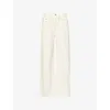 Dissh Womens Cream Reagan Wide-leg Denim Jeans In White