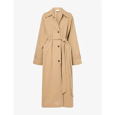 Dissh Womens  Kaela Cotton Trench Coat In Tan