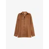Dissh Womens Lune Patch-pocket Linen Shirt Fondant In Fondant